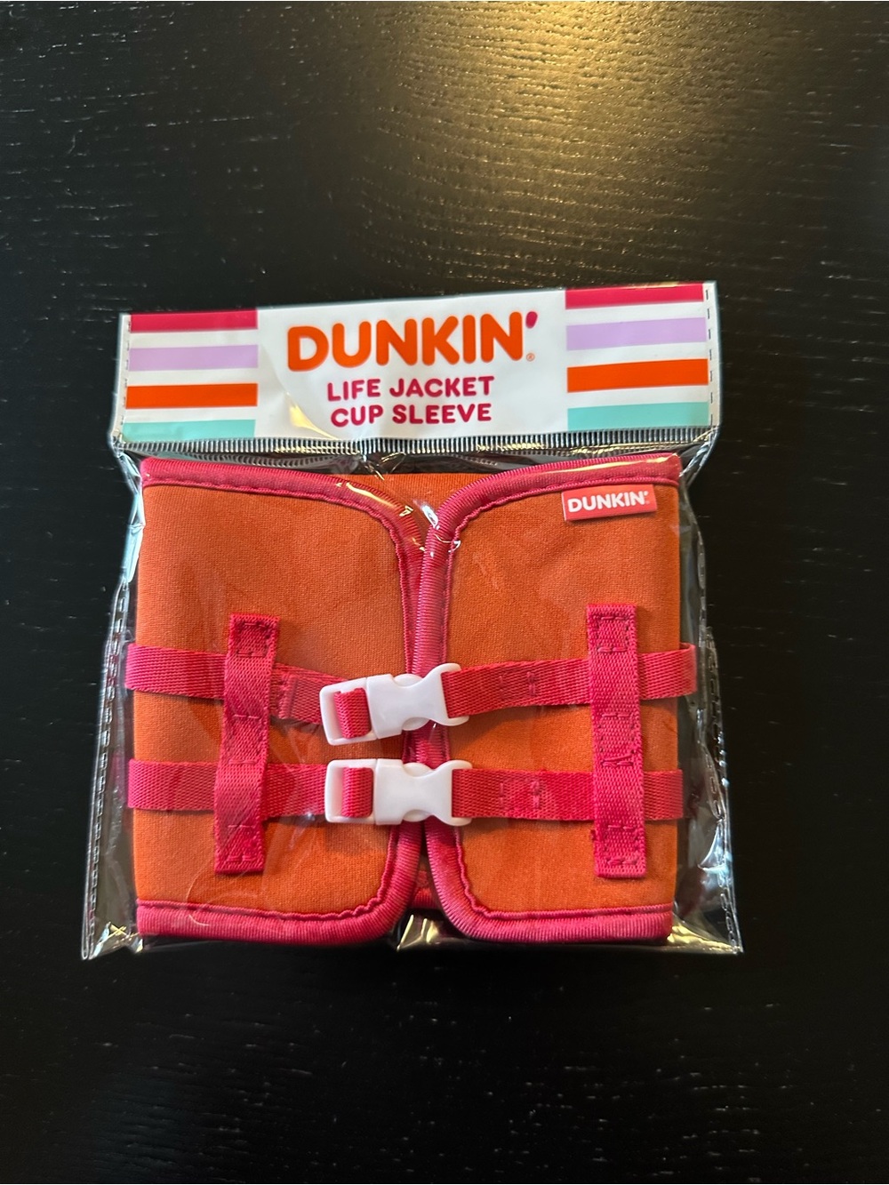 Orange & Pink Life Jacket Cup Sleeve